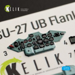 SU-27UB interior 3D decals for Trumpeter kit  2