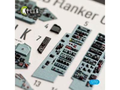 SU-27UB interior 3D decals for Trumpeter kit 