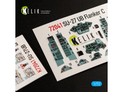 SU-27UB interior 3D decals for Trumpeter kit 