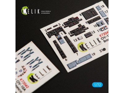 OV-10A Bronco interior 3D decals for ICM kit 