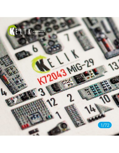 MiG-29 Fulcrum-A 9-12 interior 3D decals for GWH kit 