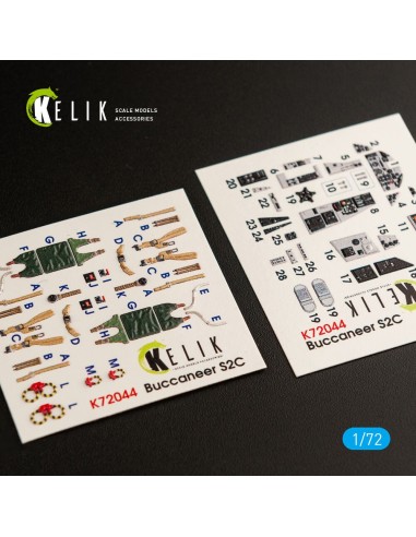Blackburn Buccaneer S.2C interior 3D decals for Airfix kit 