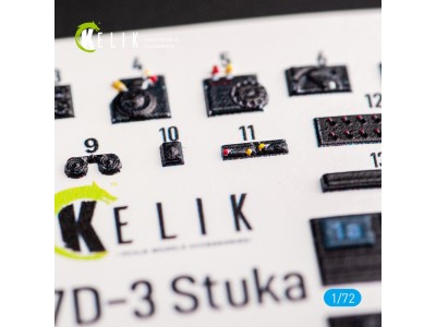 Junkers Ju 87D-3 Stuka - Interior 3D Decal for Special Hobby kit 