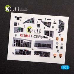 JASDF F-2B Fighter interior 3D decals for FineMolds kit  2