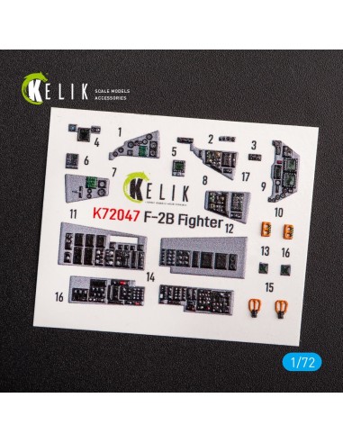 JASDF F-2B Fighter interior 3D decals for FineMolds kit 