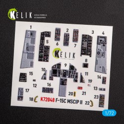 F-15C MSIP II Eagle interior 3D decals for GWH  2