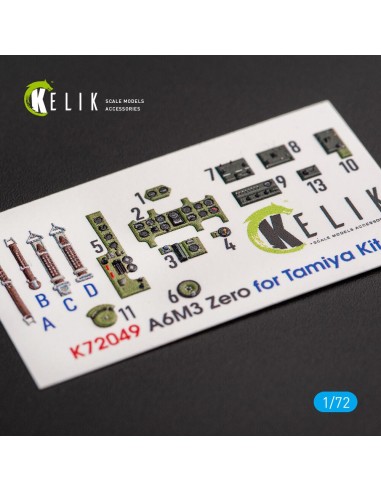 A6M3 Zero - interior 3D decals for Tamiya kit 