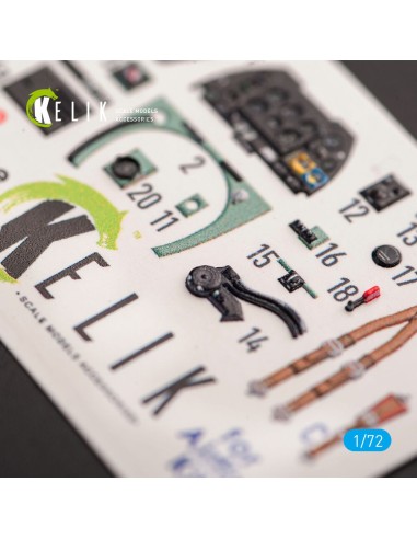 Spitfire F.Mk.22 - interior 3D decals for Airfix kit 
