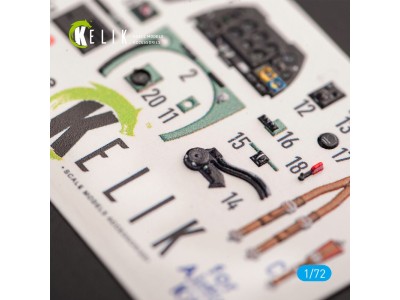 Spitfire F.Mk.22 - interior 3D decals for Airfix kit 