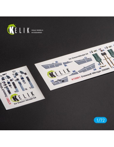 Mirage - 2000N - interior 3D decals for Dream Model kit 