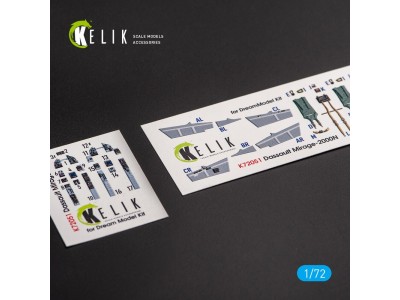 Mirage - 2000N - interior 3D decals for Dream Model kit 