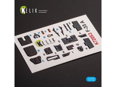 F-35A interior 3D decals for Tamiya kit 