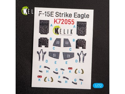 F-15E Strike Eagle - interior 3D decals for Revell kit 