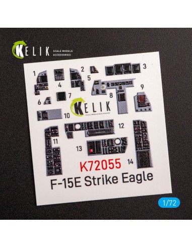F-15E Strike Eagle - interior 3D decals for Revell kit 