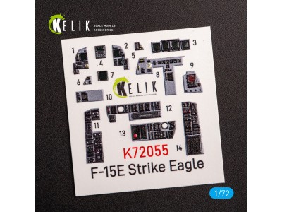 F-15E Strike Eagle - interior 3D decals for Revell kit 