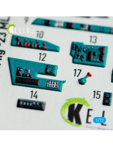 MiG-23 ML/MLA  interior 3D decals for ClearProp kit 
