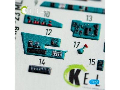 MiG-23 ML/MLA  interior 3D decals for ClearProp kit 