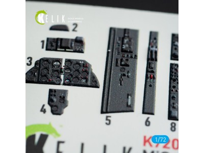MiG-21 F-13  interior 3D decals for Revell kit 