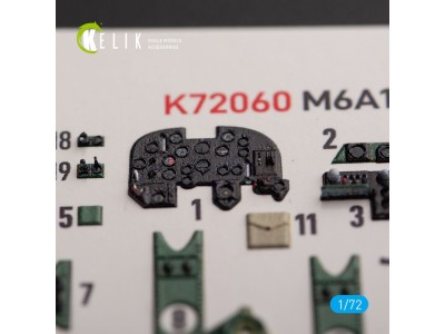 M6A1 Seiran/Nanzan interior 3D decals for Tamiya kit 