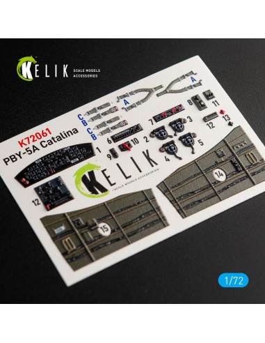 PBY-5A Catalina interior 3D decals for Academy kit 