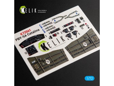 PBY-5A Catalina interior 3D decals for Academy kit 