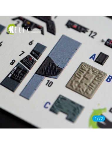 A1H Skyraider interior 3D decals for Hasegawa kit 
