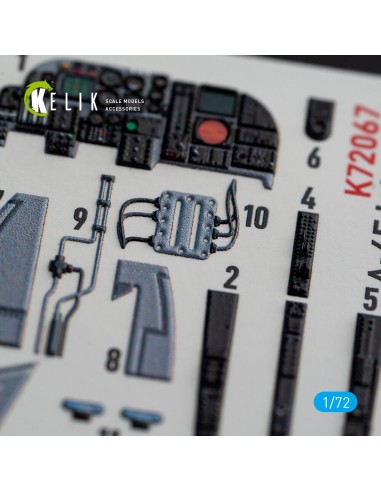 A-6E Intruder interior 3D decals for Italeri kit 