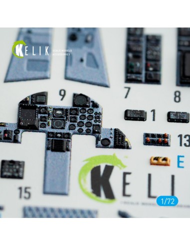 F-15J Eagle interior 3D decals for PLATZ kit 
