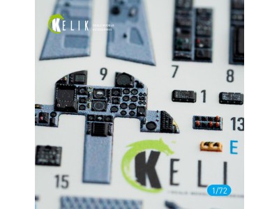 F-15J Eagle interior 3D decals for PLATZ kit 