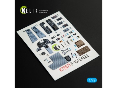 F-15J Eagle interior 3D decals for PLATZ kit 
