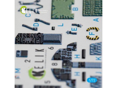 F-15C Strike Eagle interior 3D decals for Hasegawa kit 