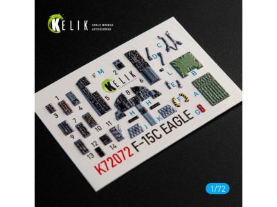 F-15C Strike Eagle interior 3D decals for Hasegawa kit 