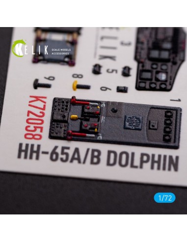 HH-65A/B Dolphin interior 3D decals for Dream Model  kit 