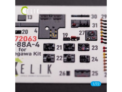 Junkers JU 88 A-4 interior 3D decals for Hasegawa kit 