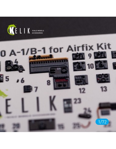 Messerschmitt Me410A-1 interior 3D decals for Airfix kit 