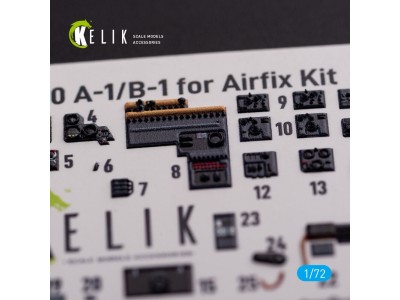 Messerschmitt Me410A-1 interior 3D decals for Airfix kit 