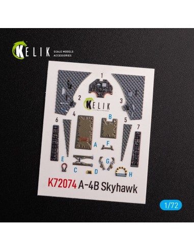 A-4B Skyhawk interior 3D decals for Hobby 2000/Fujimi kit 