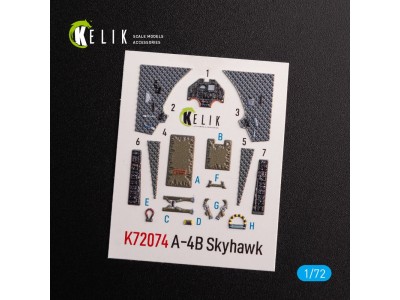 A-4B Skyhawk interior 3D decals for Hobby 2000/Fujimi kit 