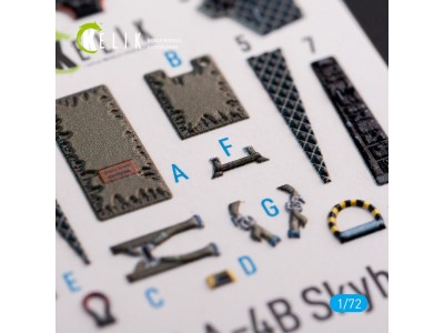 A-4B Skyhawk interior 3D decals for Hobby 2000/Fujimi kit 
