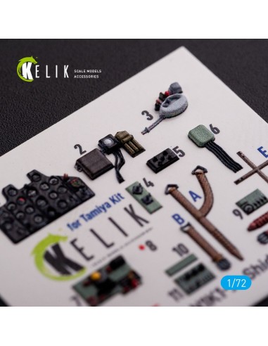 N1K1-Ja Shiden Type 11 interior 3D decals for Tamiya kit 