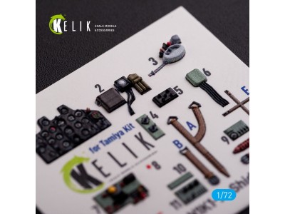N1K1-Ja Shiden Type 11 interior 3D decals for Tamiya kit 