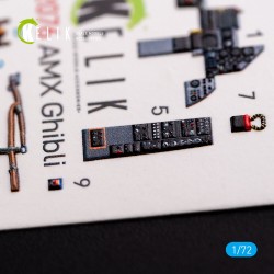 Amx Ghibli interior 3D decals for Italeri kit  2