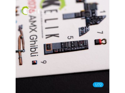 Amx Ghibli interior 3D decals for Italeri kit 
