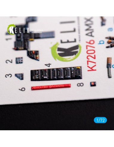Amx Ghibli interior 3D decals for Italeri kit 