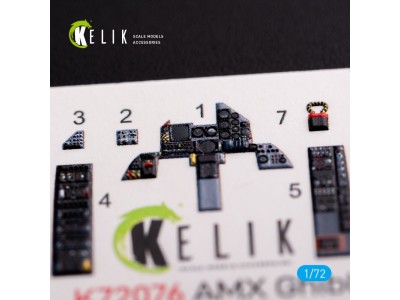 Amx Ghibli interior 3D decals for Italeri kit 