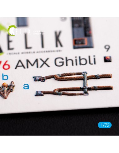 Amx Ghibli interior 3D decals for Italeri kit 