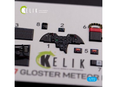 Gloster Meteor F.8 interior 3D decals for Airfix kit 