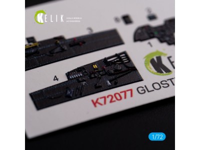 Gloster Meteor F.8 interior 3D decals for Airfix kit 