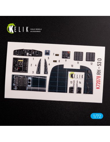 CH-53D Sea Stallion interior 3D decals for Fujimi/Academy kit 