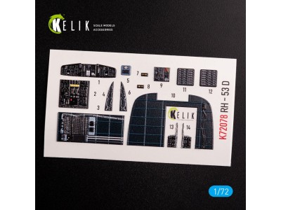 CH-53D Sea Stallion interior 3D decals for Fujimi/Academy kit 